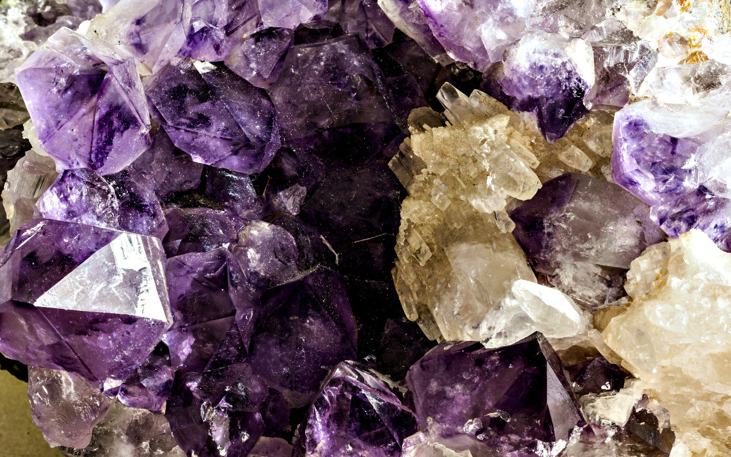 The Inner Light of Amethyst. Crystals: A World Within. Digital poster.