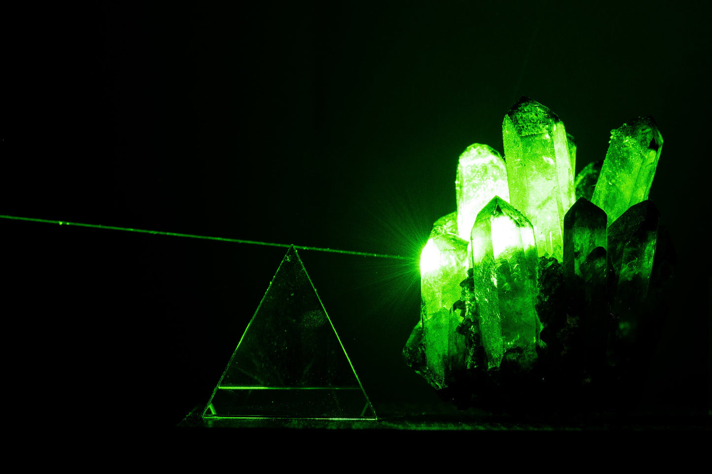Laser and Quartz.. Digital poster.