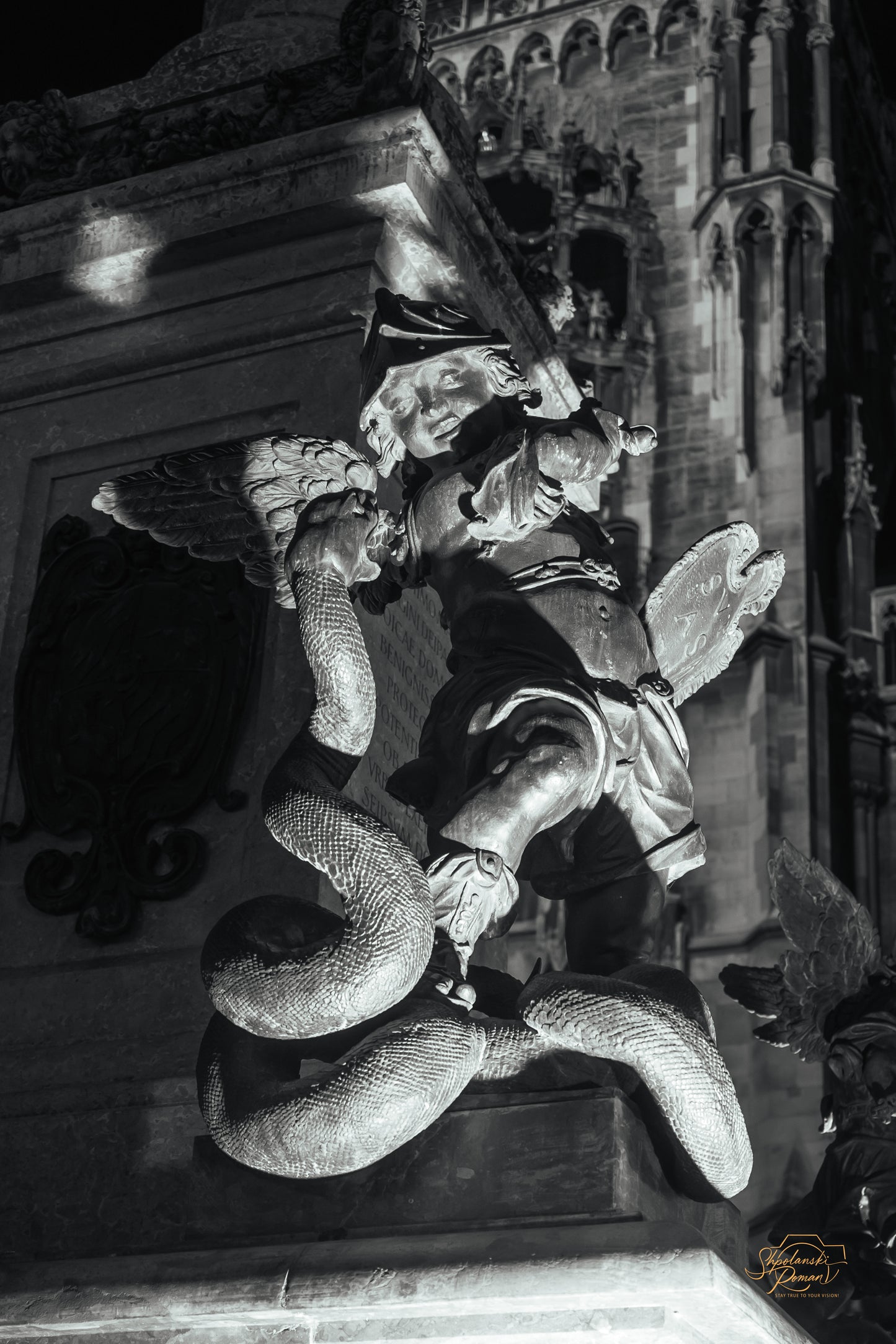 Angel of Munich — Triumph Over Heresy.  Digital ART. Digital picture.