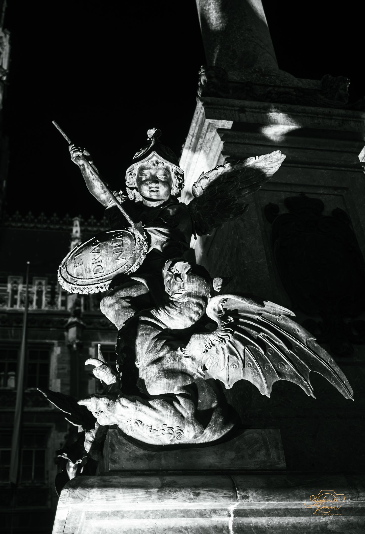 Angel of Munich — Triumph Over Heresy.  Digital ART. Digital picture.