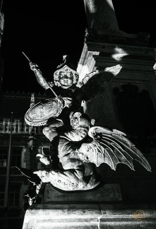 Angel of Munich — Triumph Over Heresy.  Digital ART. Digital picture.
