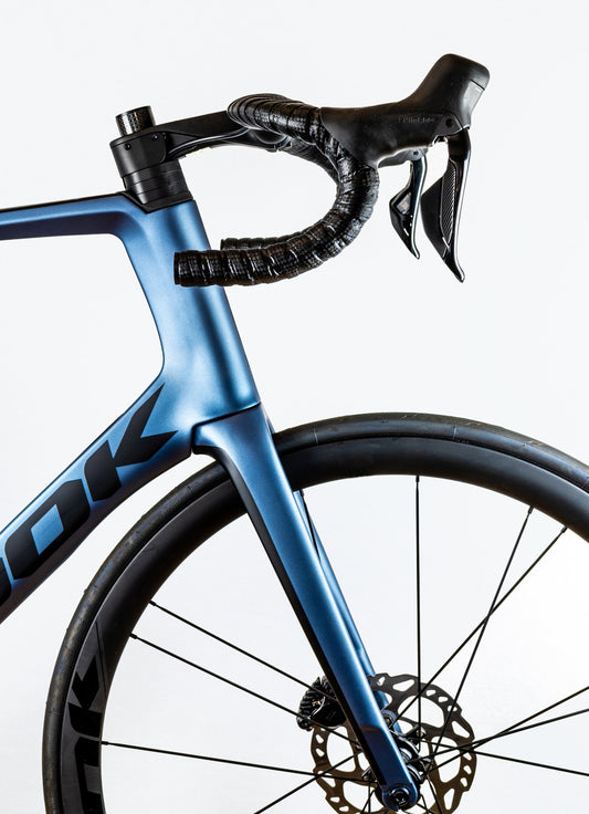 French Elegance: Midnight Blue Racing Bike.. Digital poster.
